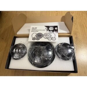 SUNPIE Compatible with H_arley Motorcycle 7 Inch Head light Fog Lights Combo